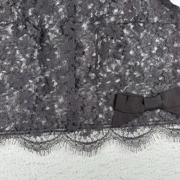 50s Frederick’s of Hollywood Black Sheer Cotton Lace Tank Top Small‎ Burlesque - Picture 8 of 16
